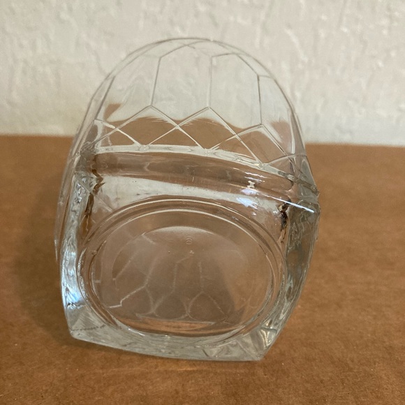 Crown Royal glass 8oz Whiskey Bar rock glass Vintage Embossed Logo clear. - Picture 5 of 6